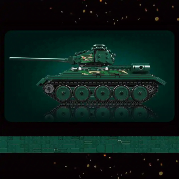 TANQUE VERDE MILITAR T-34 20015 - Imagen 5
