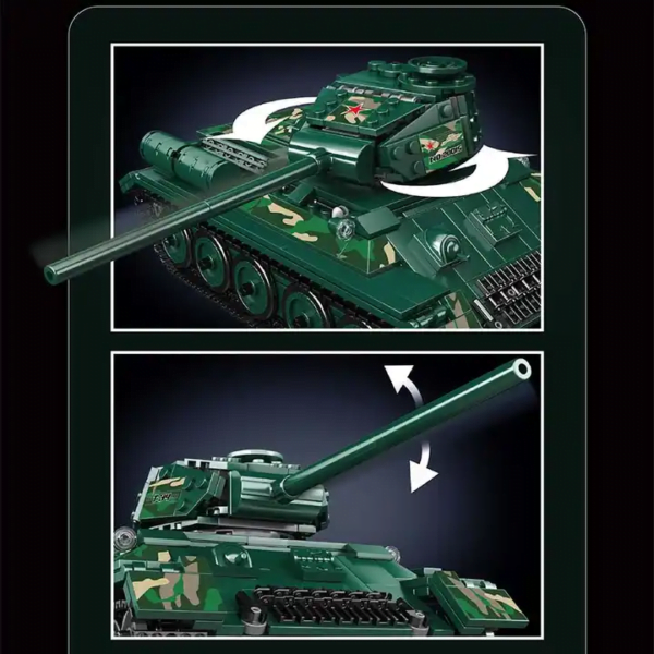 TANQUE VERDE MILITAR T-34 20015 - Imagen 4