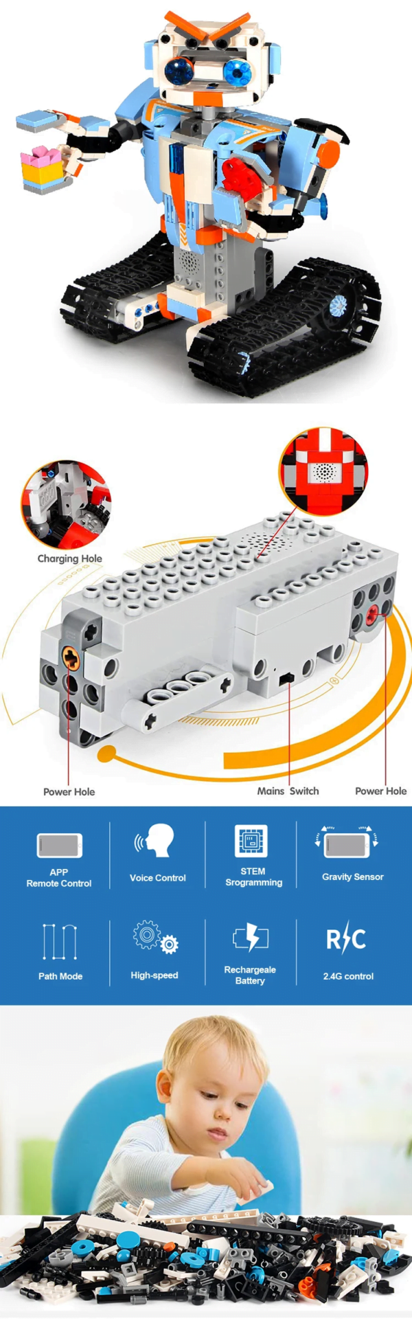 ROBOT BISTER CON CONTROL REMOTO APP 13004 - Imagen 3